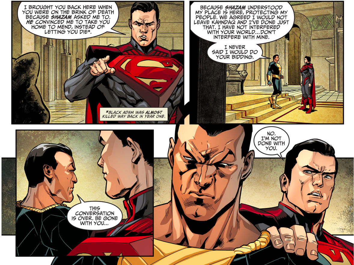 Superman VS Black Adam (Injustice Gods Among Us)