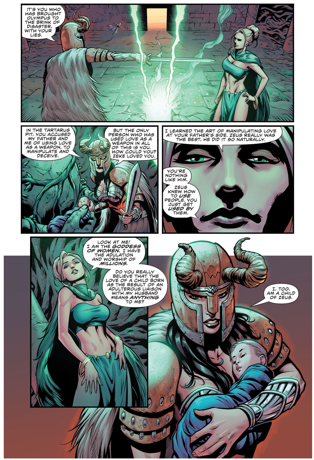 Wonder Woman Saves Zeus's Life