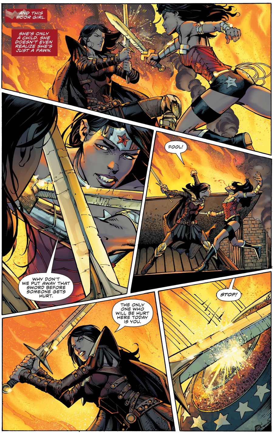 wonder woman's first meeting with donna troy (new 52) 