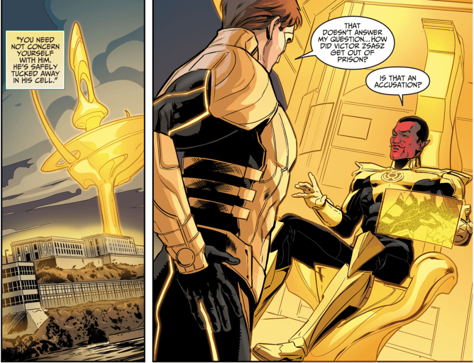 Yellow Lantern (Hal Jordan) Punches Sinestro Comicnewbies
