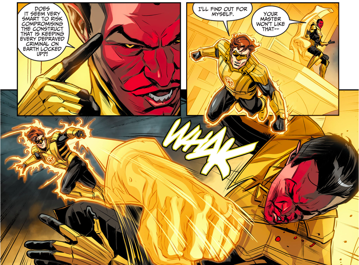 ~ side Lydighed Åben Yellow Lantern (Hal Jordan) Punches Sinestro – Comicnewbies