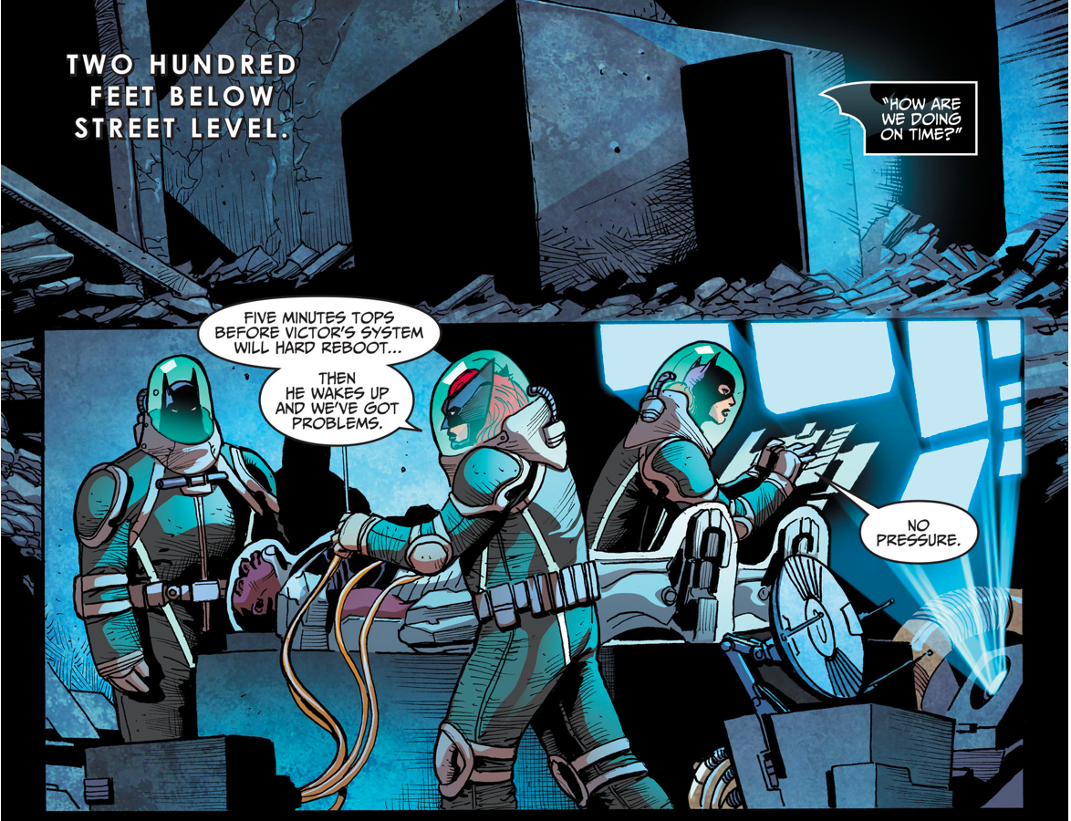Batgirls Hacks Cyborg (Injustice Gods Among Us)