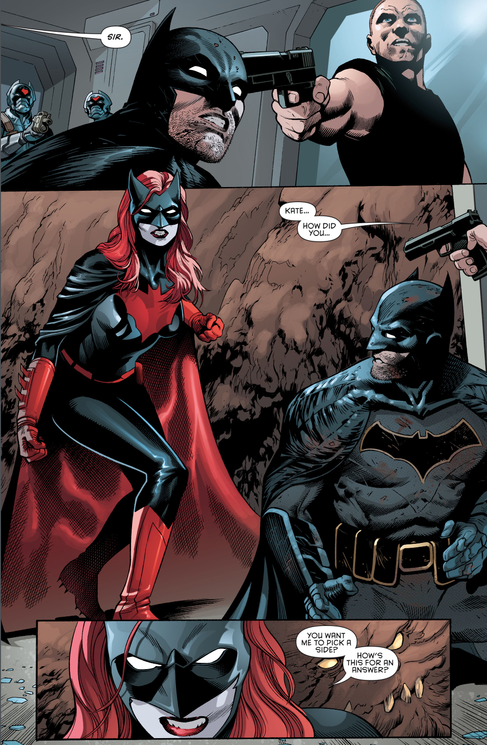 Batwoman Chooses Batman Over Her Father 