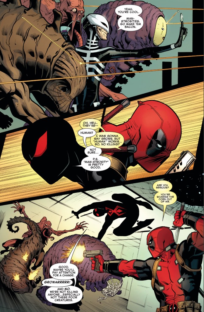 Deadpool And Spider-Man VS Patient Zero's Creatures 