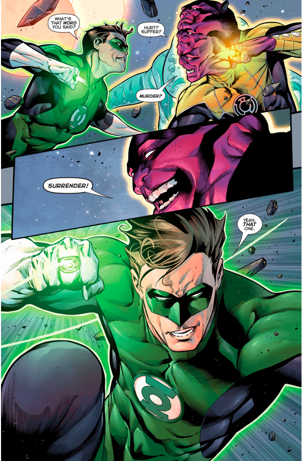 Green Lantern Hal Jordan VS Maash And Slushh
