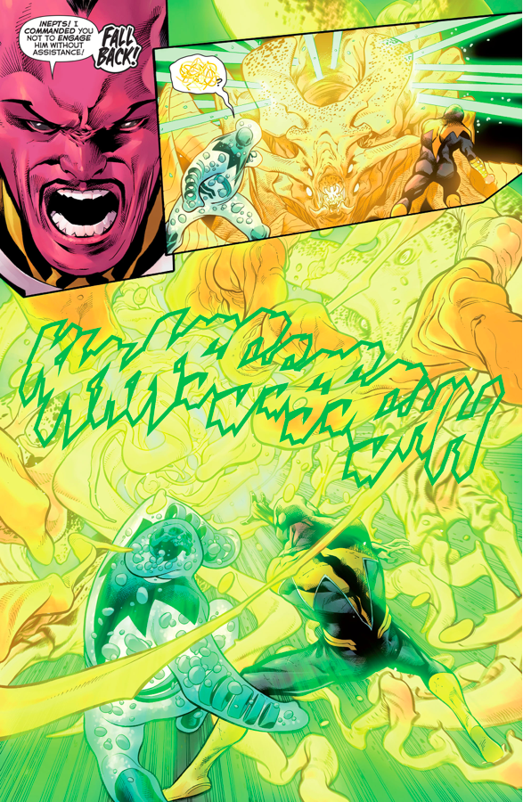 Green Lantern Hal Jordan VS Maash And Slushh
