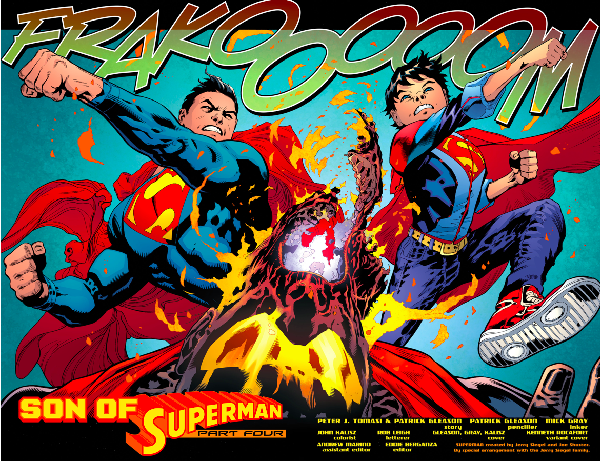 Superman And Son VS The Eradicator (Rebirth)