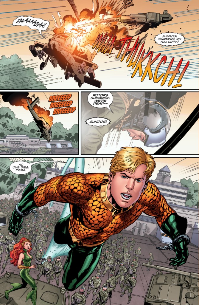 The United States Military Attacks Aquaman And Mera 