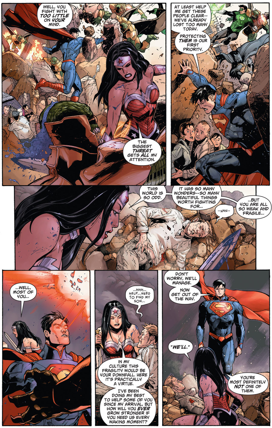 Wonder Woman And Superman's First Meeting (New 52) 