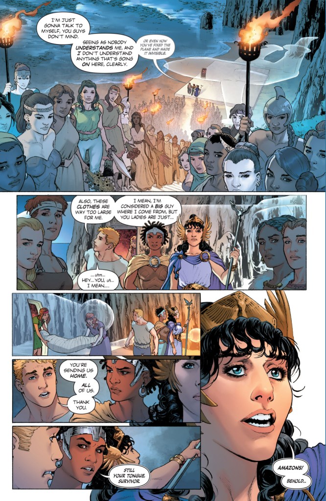 wonder woman's sendoff from the amazons 