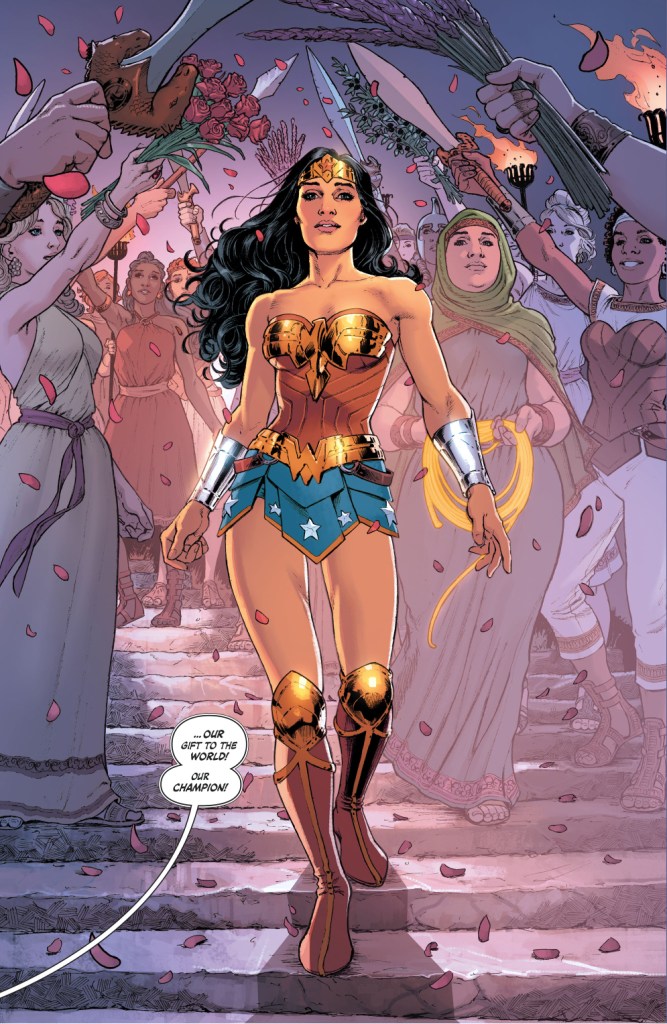 wonder woman's sendoff from the amazons 