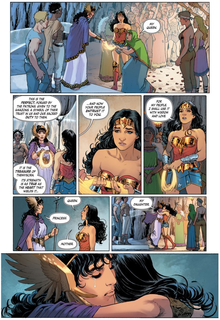 wonder woman's sendoff from the amazons 