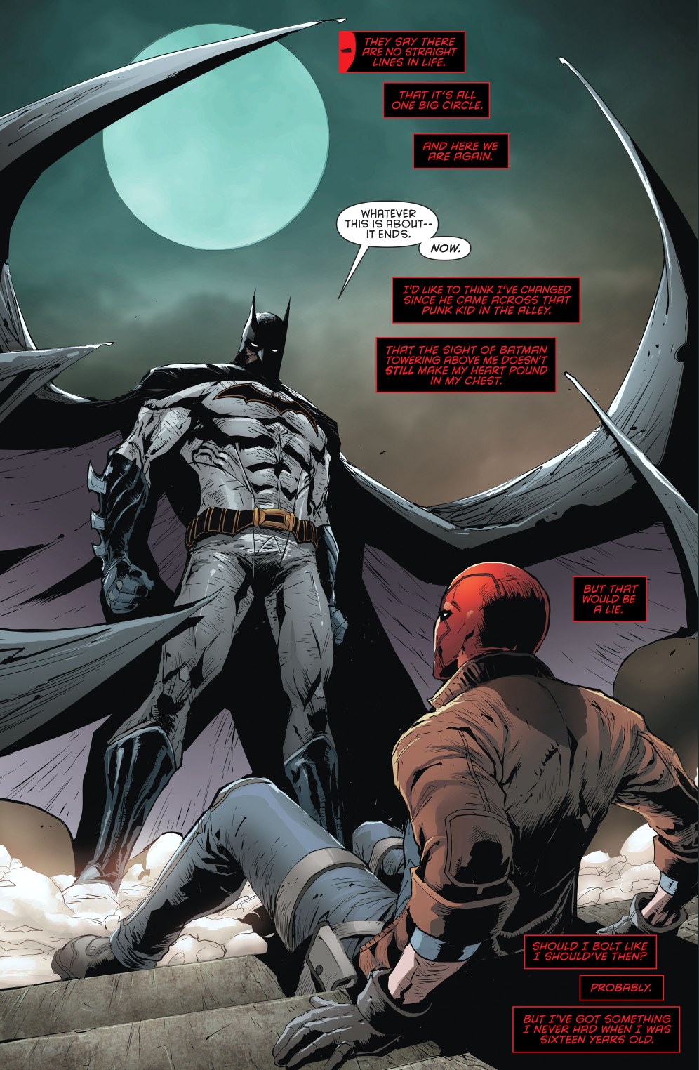 red x vs batman