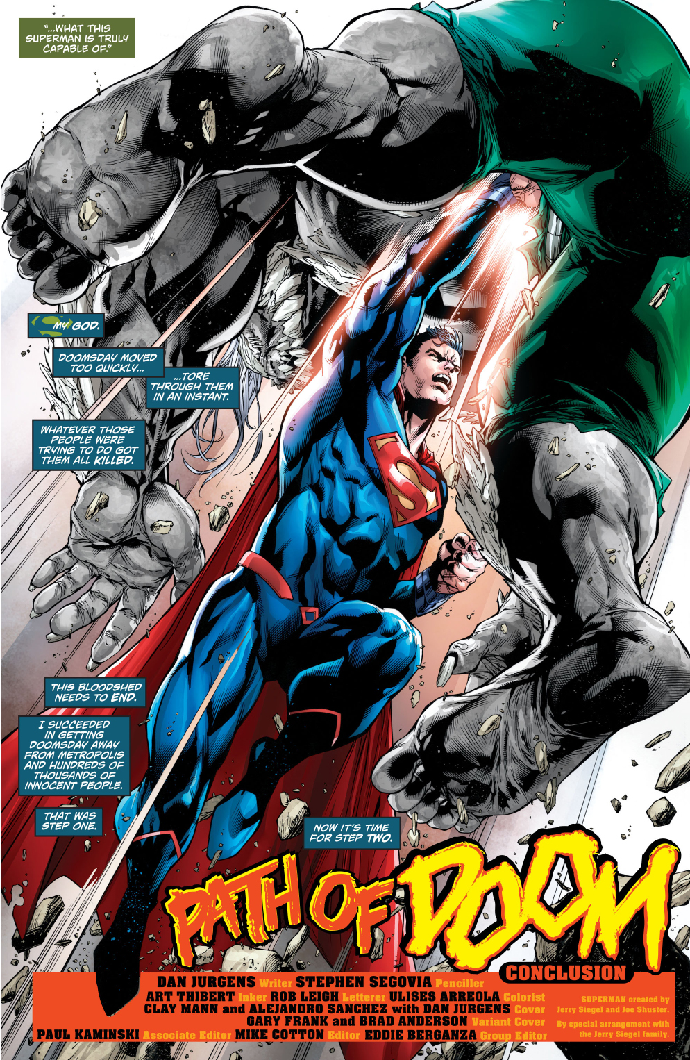Superman Lures Doomsday Into His Fortress 