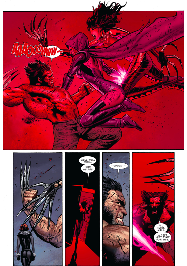 Wolverine VS Lady Deathstrike And Psylocke