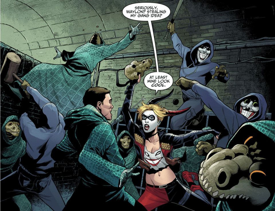 Harley Quinn And Her Army VS Killer Croc's Gang