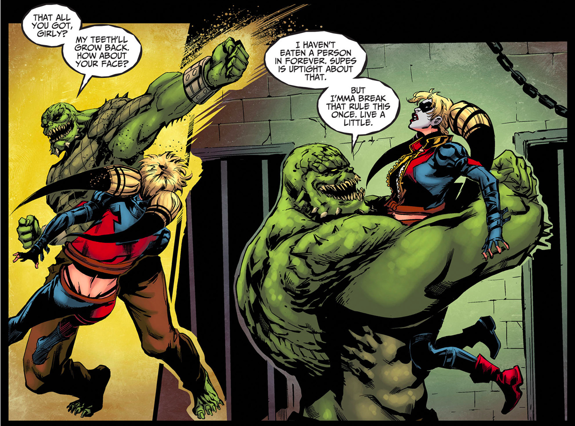 Harley Quinn VS Killer Croc (Injustice Gods Among Us)