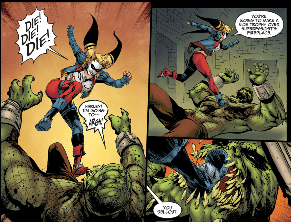 Harley Quinn VS Killer Croc (Injustice Gods Among Us)