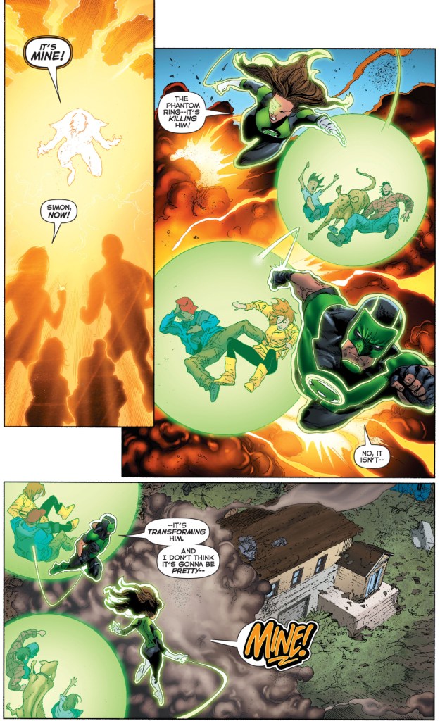 The Phantom Lantern Transforms Into An Orange Lantern Comicnewbies