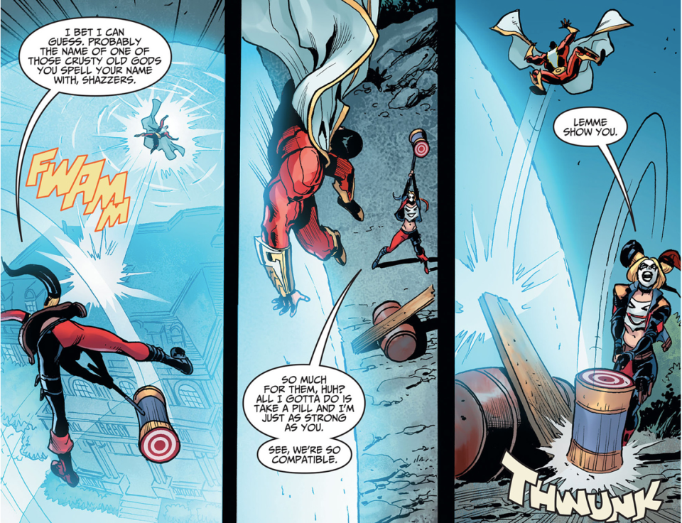 Harley Quinn Ambushes Shazzam (Injustice Gods Among Us)