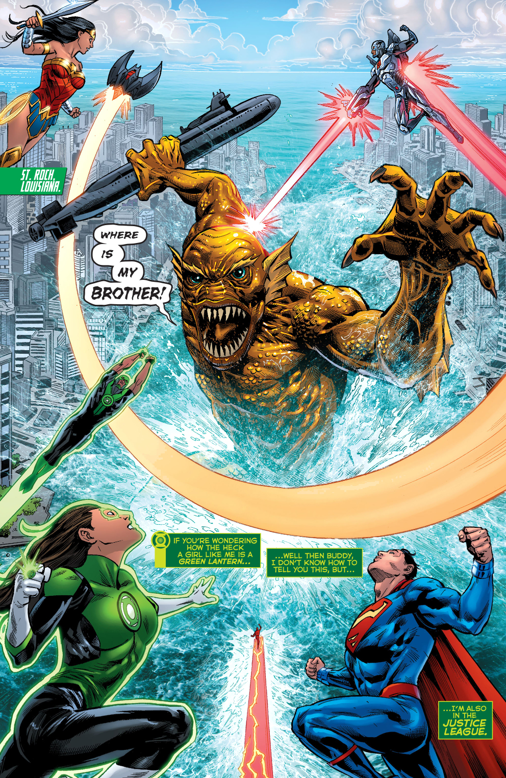 the-justice-league-vs-a-giant-golden-monster