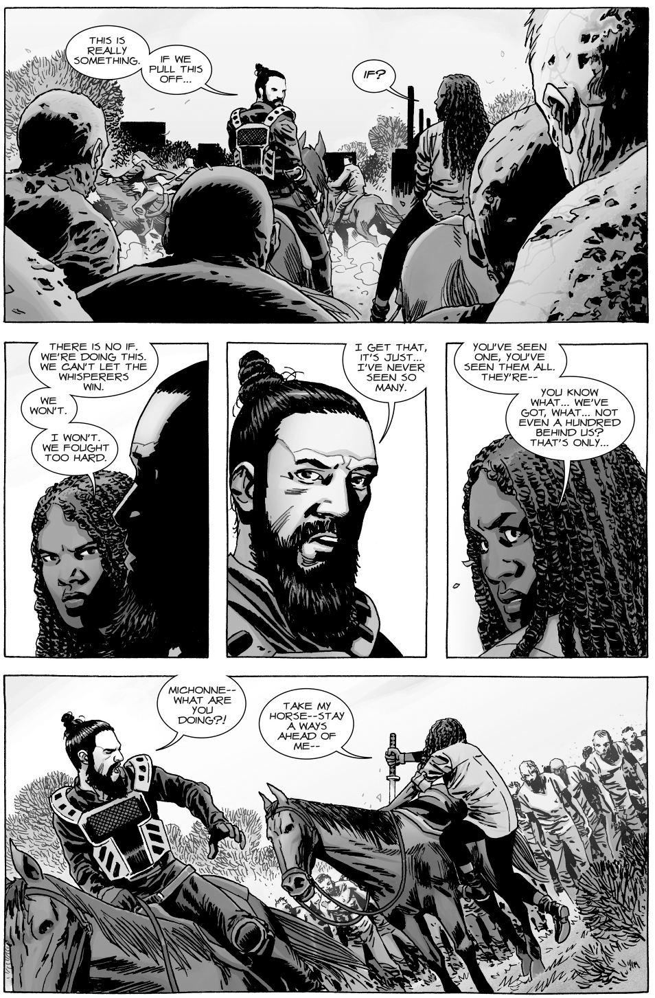 Michonne And Jesus VS The Whisperers Army