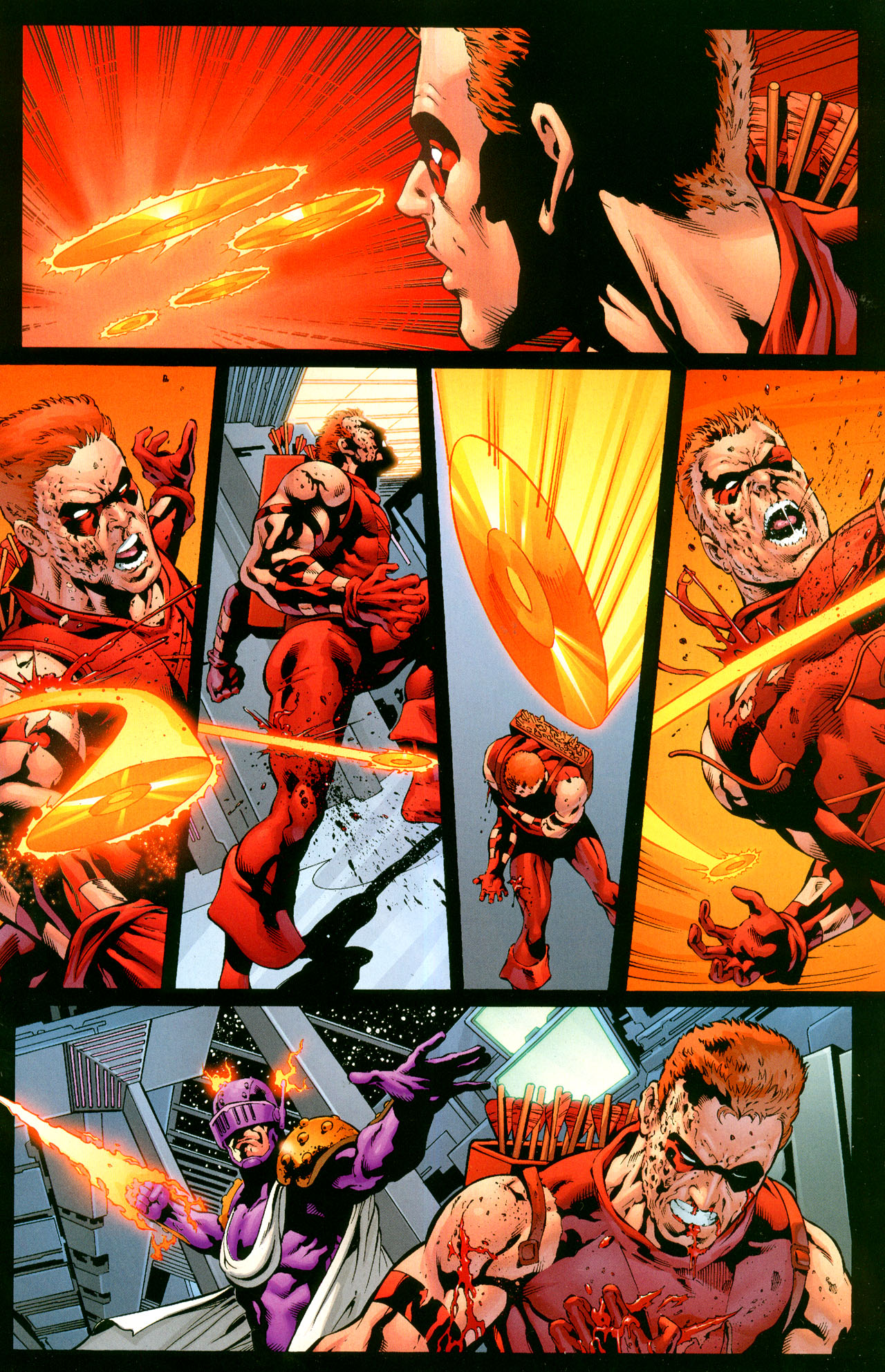 Prometheus Slices Off Red Arrow's Arm 