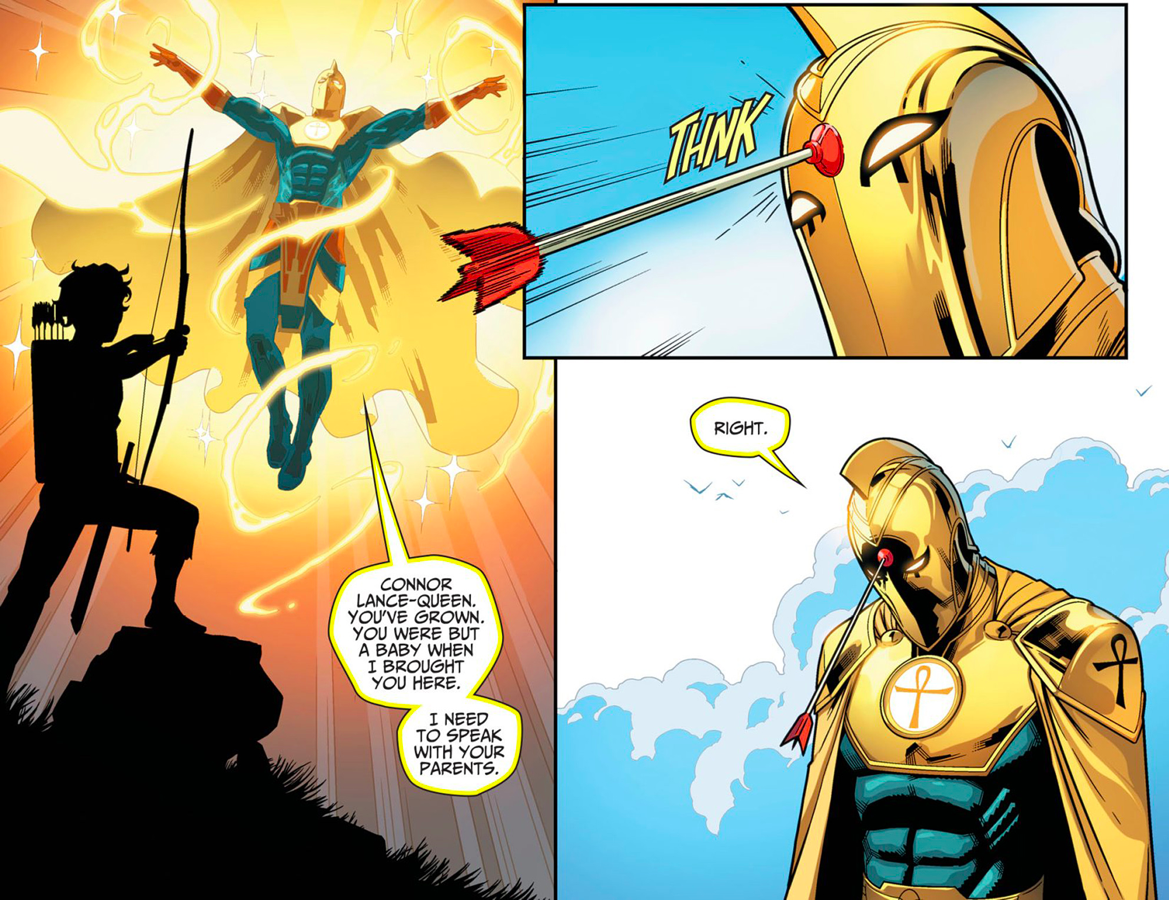 Connor Queen Shoots Doctor Fate (Injustice Gods Among Us II) .