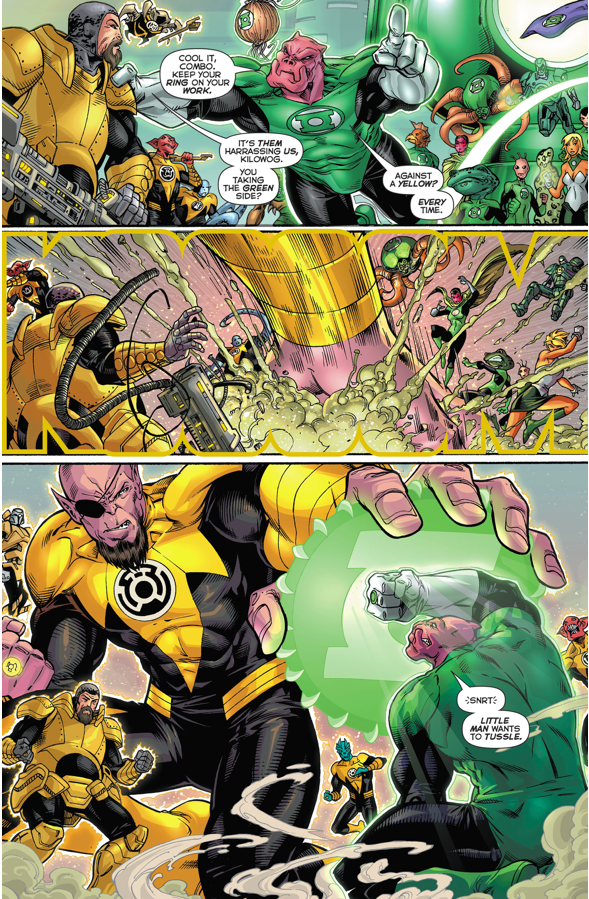 Guy Gardner And Arkillo As Their Corps Enforcers 