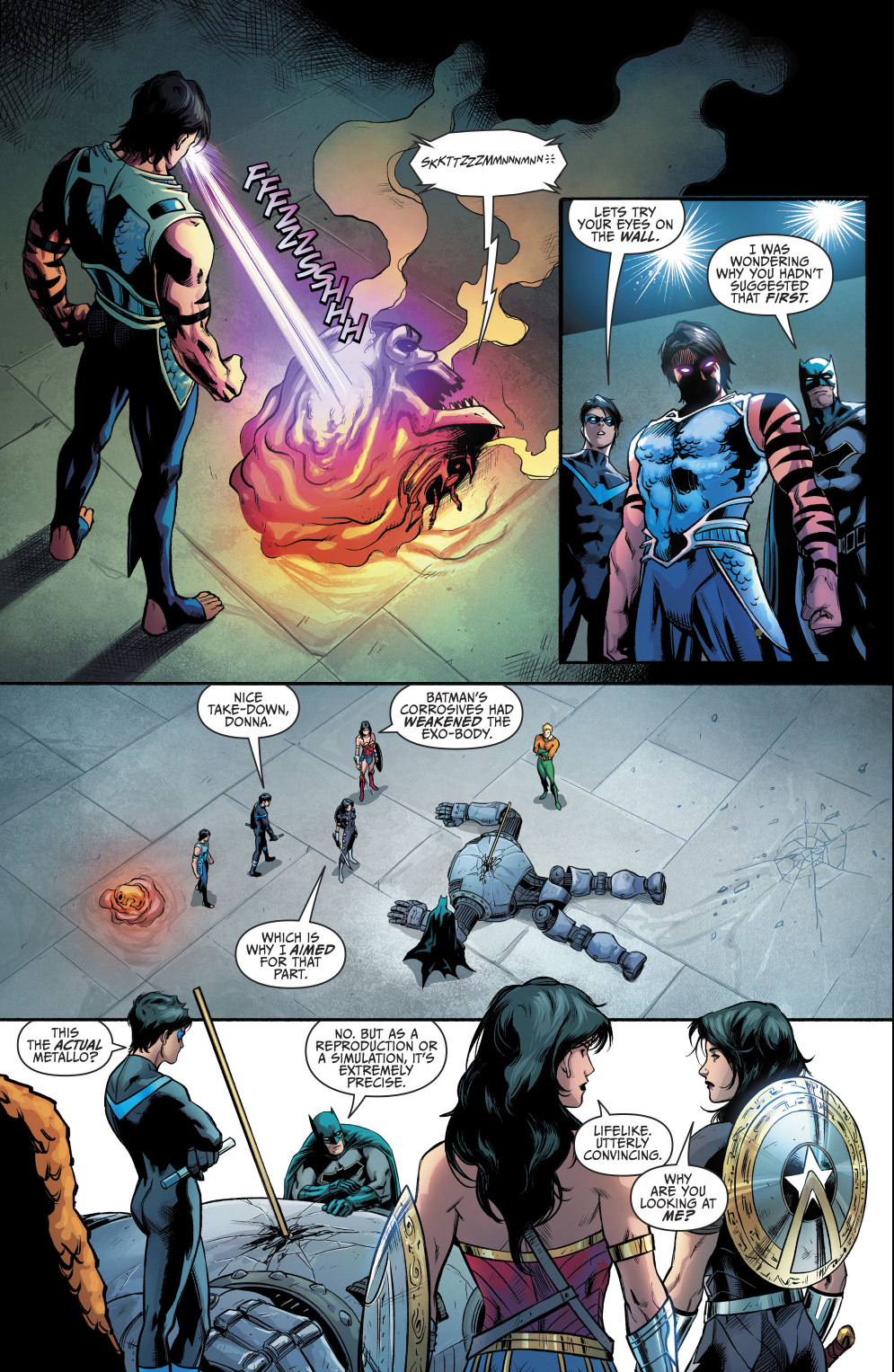 Justice League And Titans VS Metallo Copy