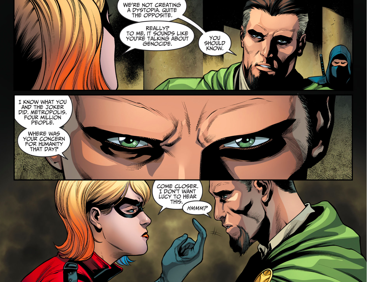 Harley Quinn Head Butts Ra's al Ghul (Injustice II)