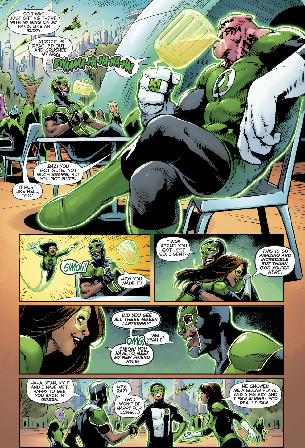 Jessica Cruz Meets The Green Lantern Corps 