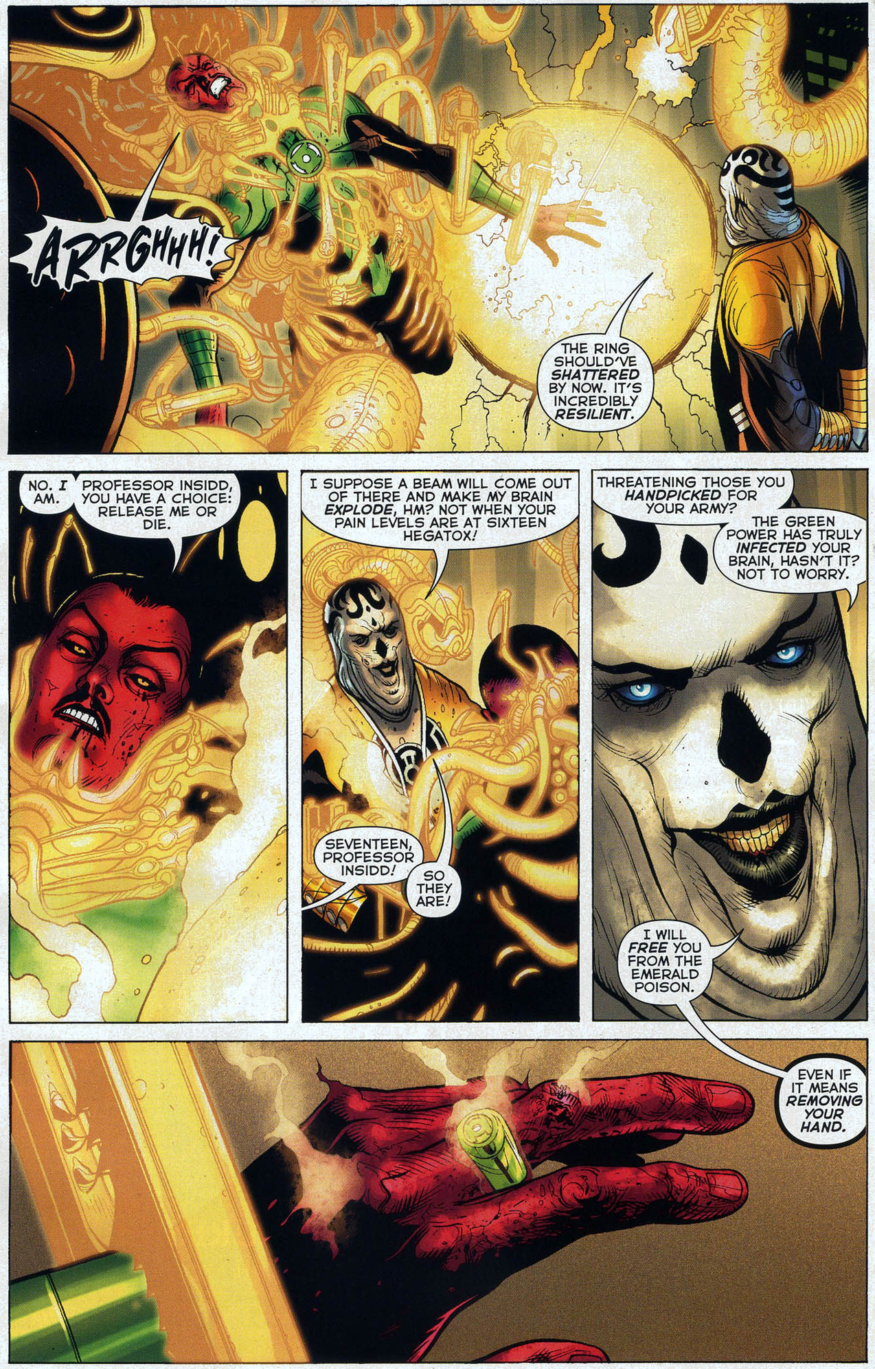The Sinestro Corps Tortures Sinestro 