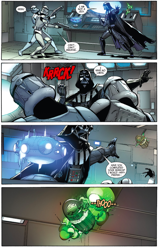 Darth Vader Prevents A Grenade From Exploding