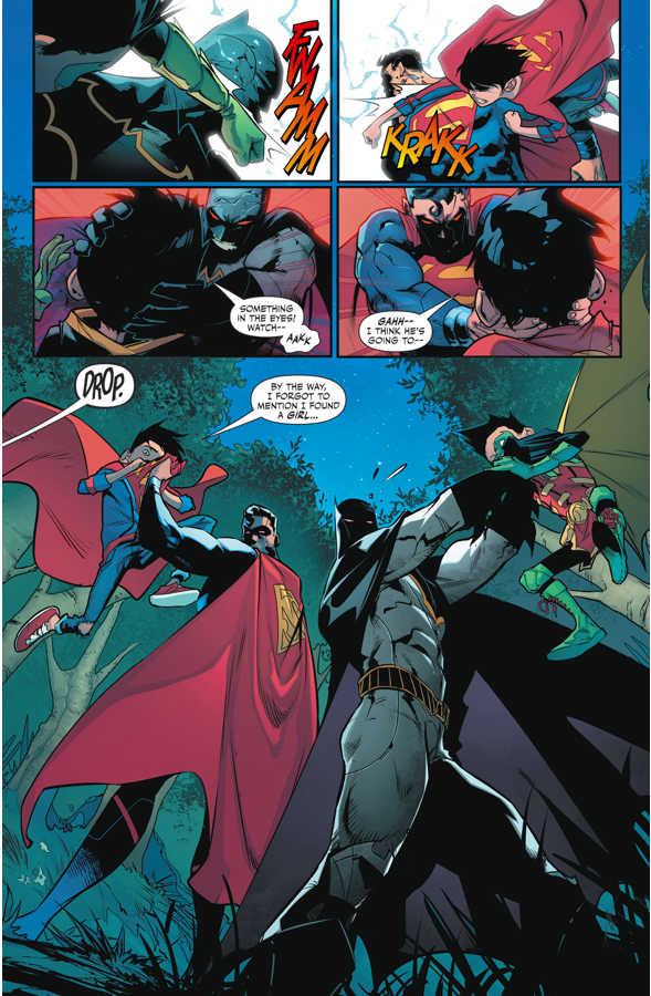 Superboy And Robin VS Superman/Batman Androids