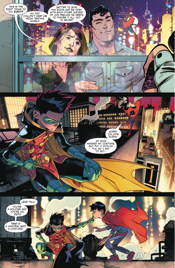 Robin Takes Superboy On Patrol (Rebirth)