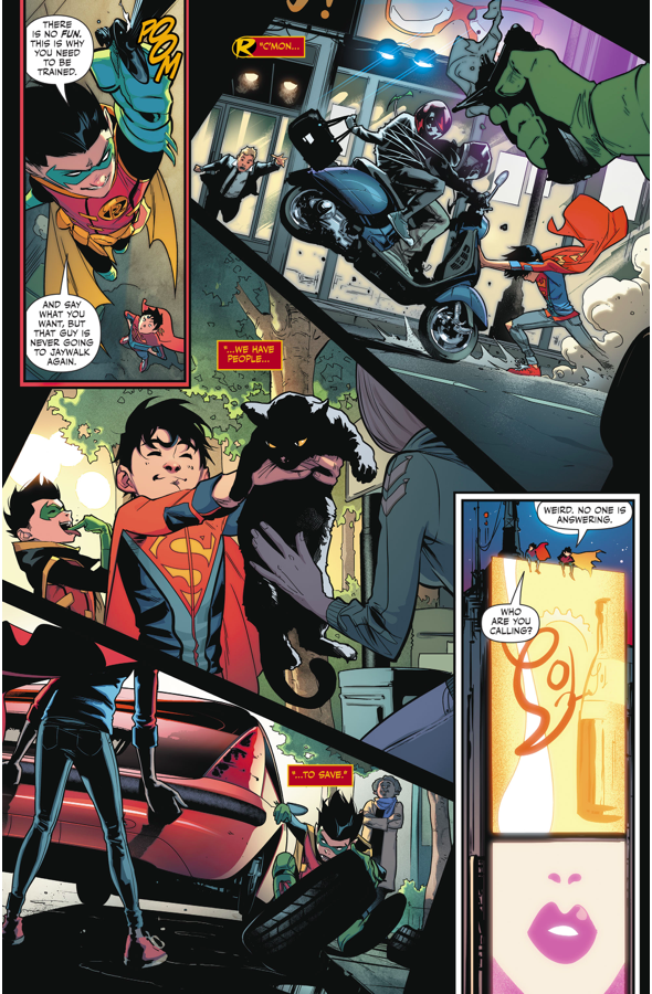 Robin Takes Superboy On Patrol (Rebirth)