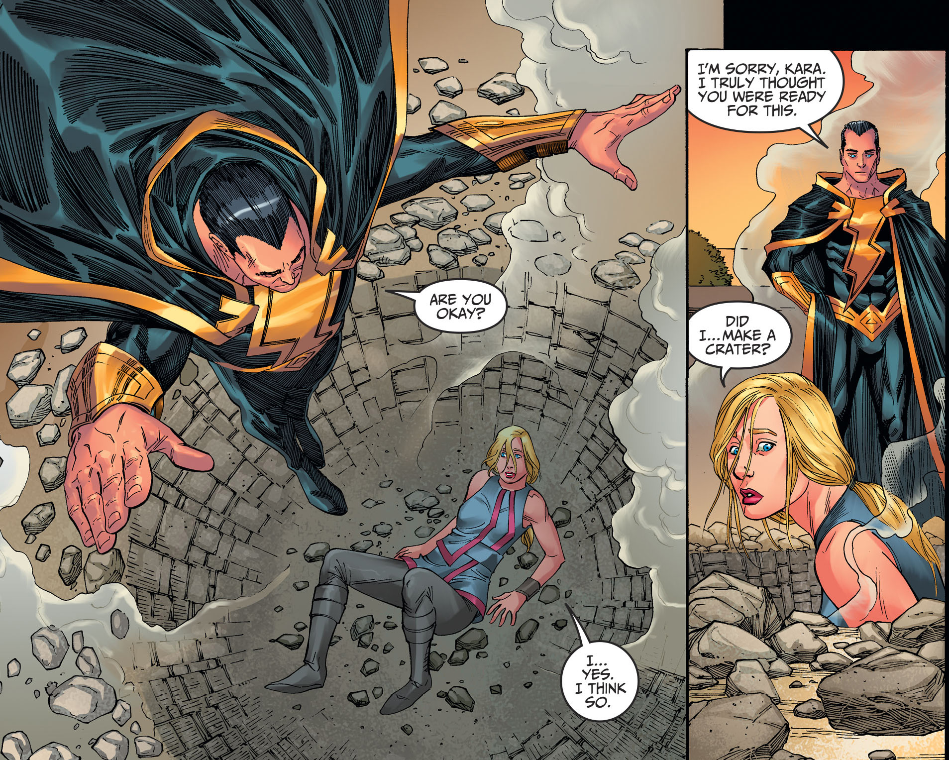 Black Adam Trains Supergirl To Fly (Injustice II) 