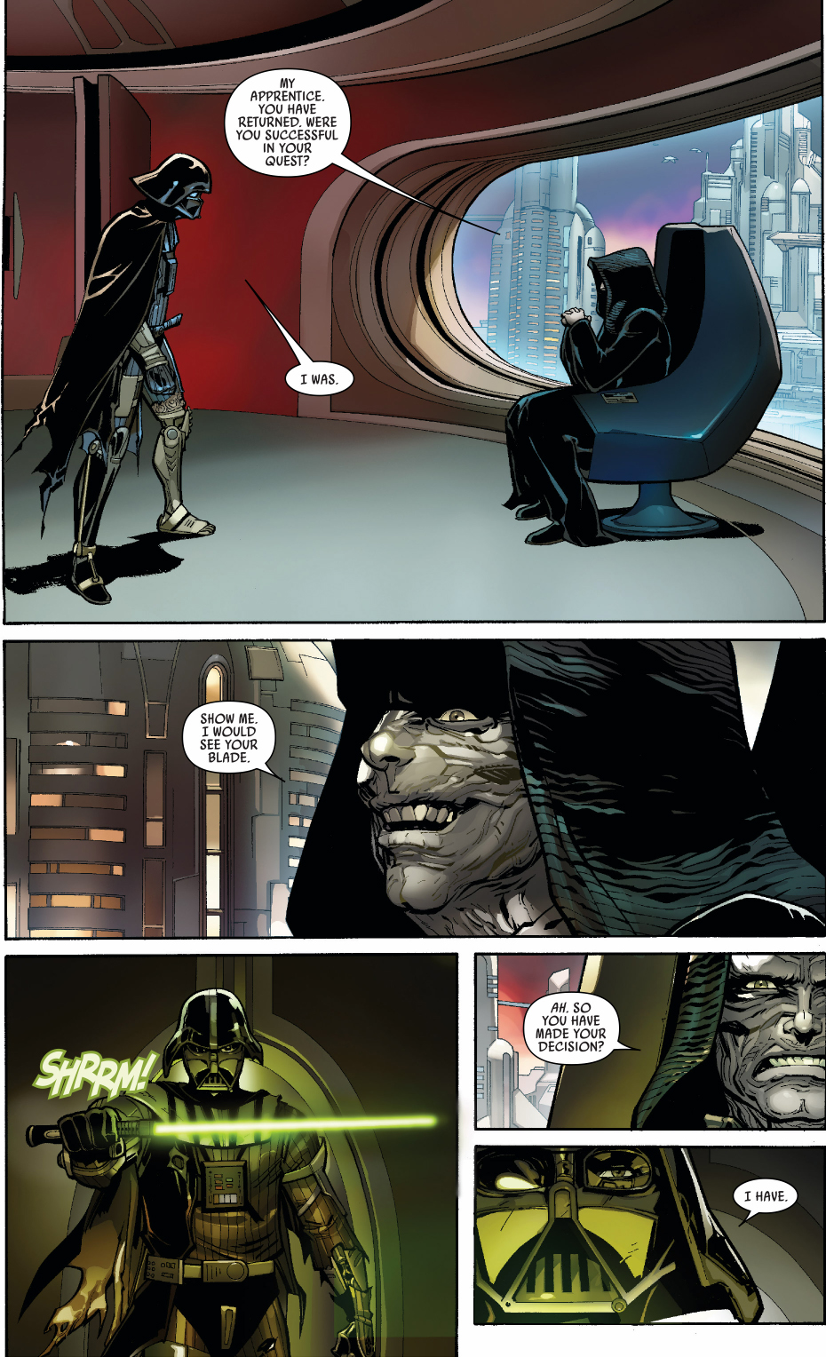 Darth Vader VS Emperor Palpatine (Darth Vader Vol. 2 #5) 