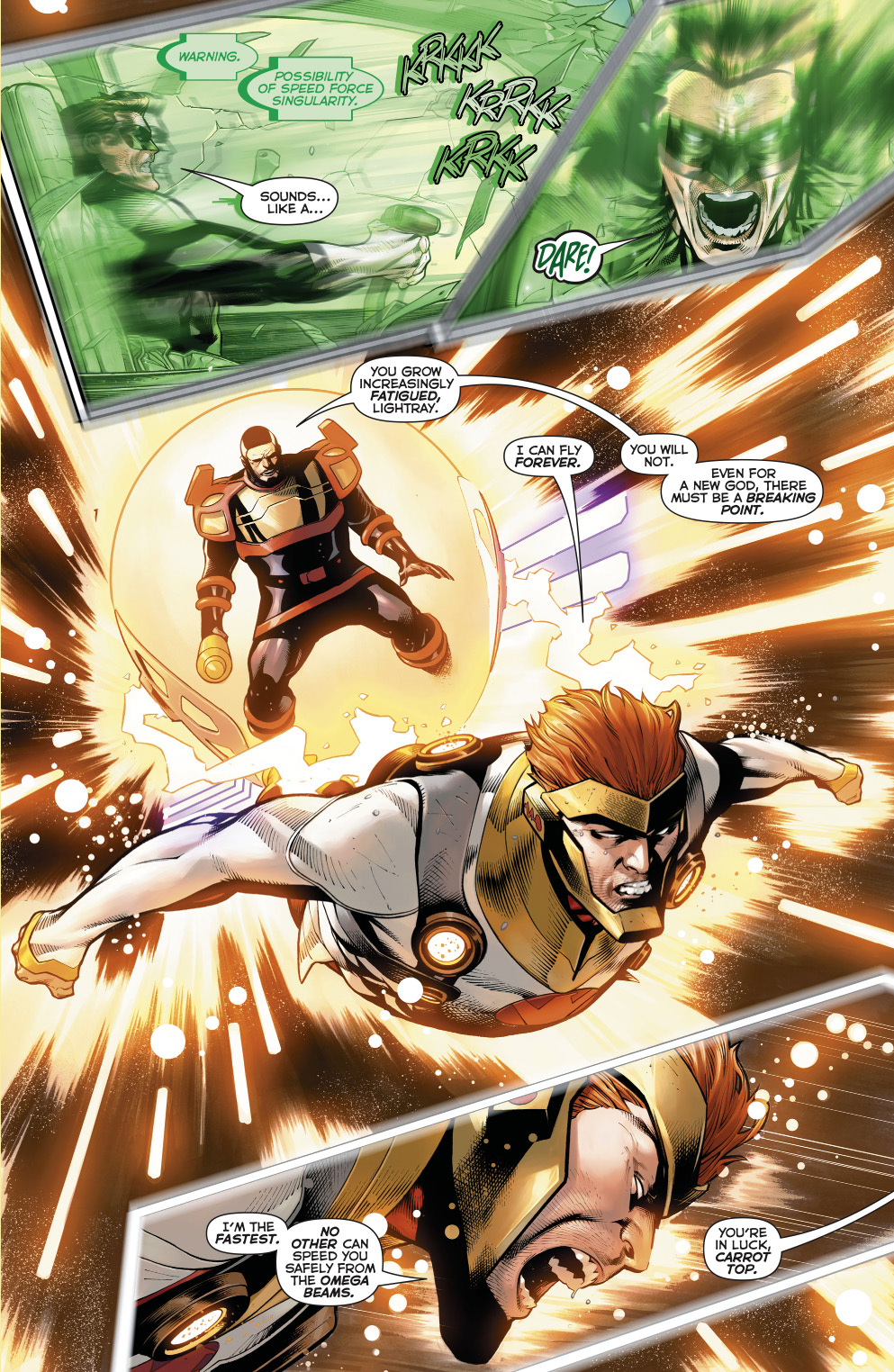 Hal Jordan Can Fly As Fast As Lightray 