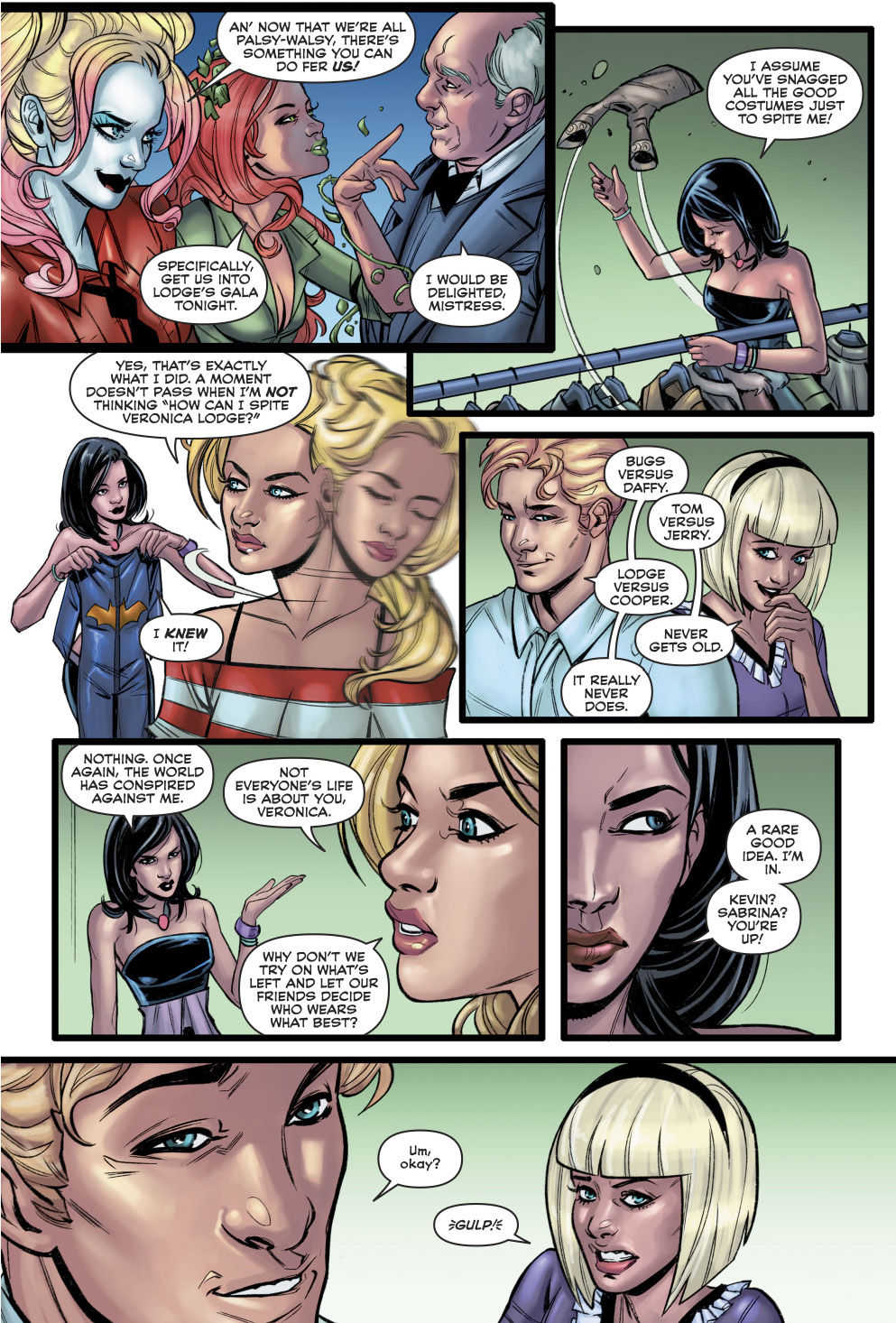 Betty And Veronica Dress Up As Harley Quinn And Poison Ivy 