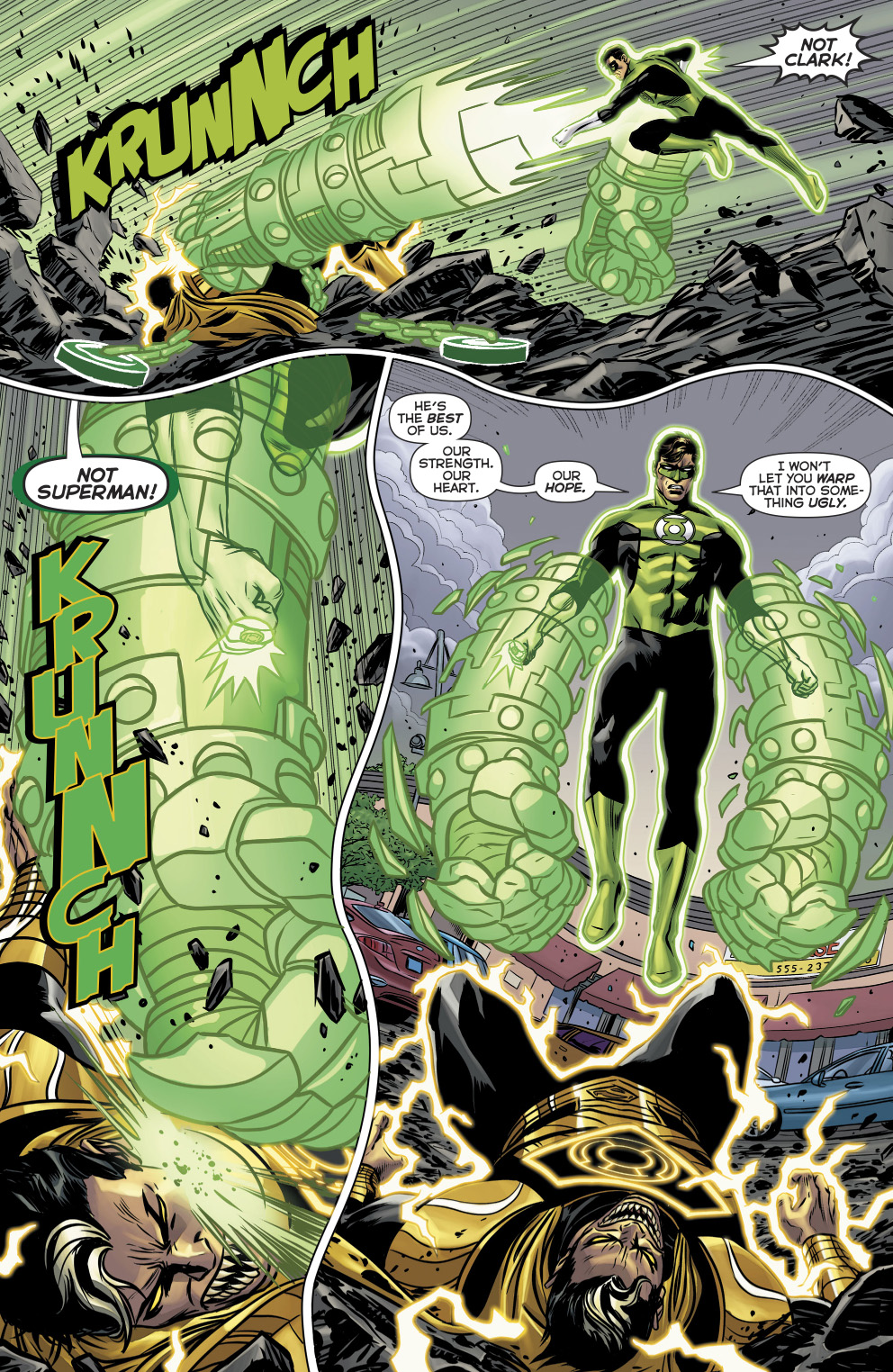 Green Lantern Hal Jordan VS Parallax-Superman 
