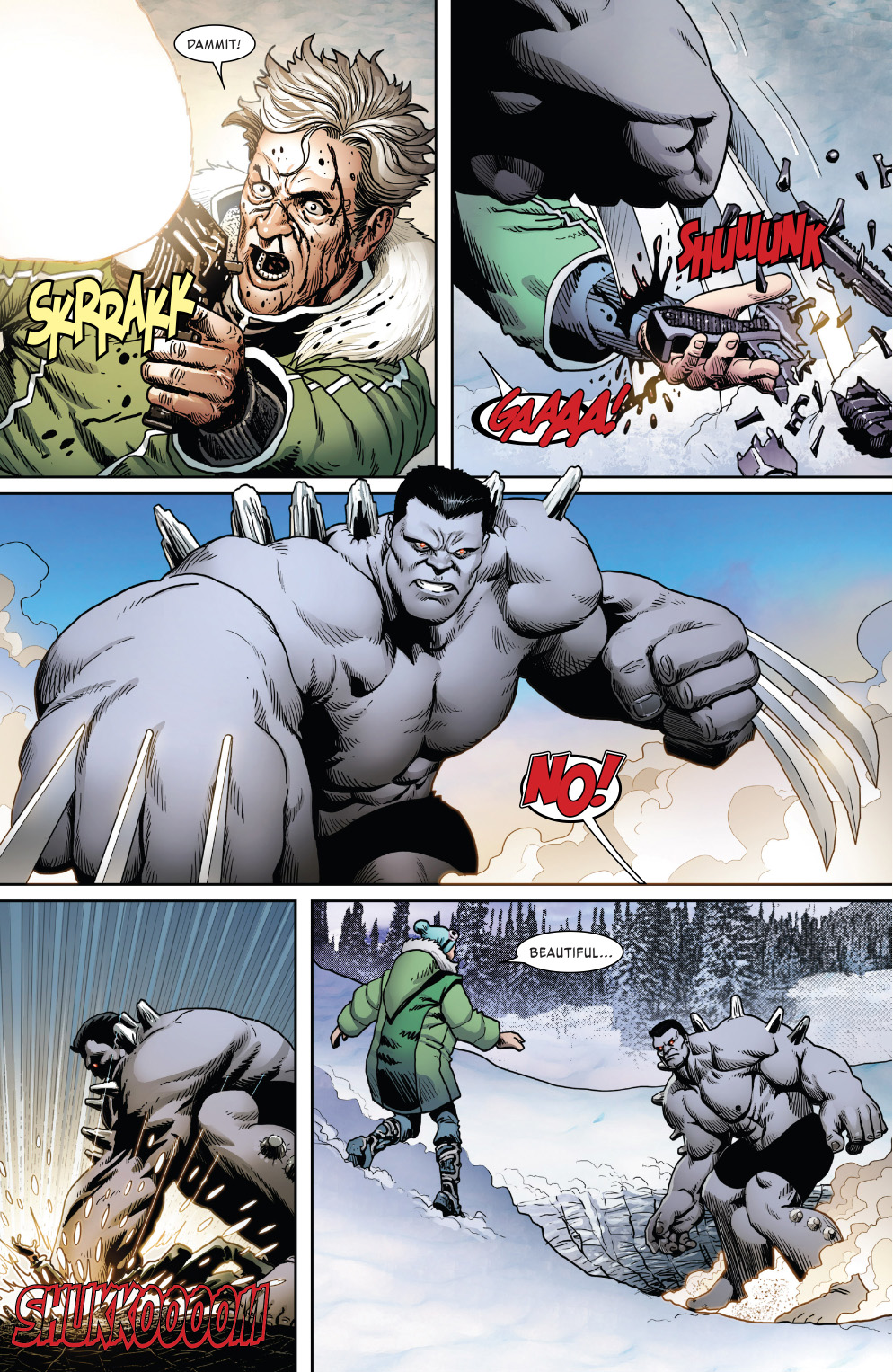 Hulkverine Destroys Reverend Stryker 