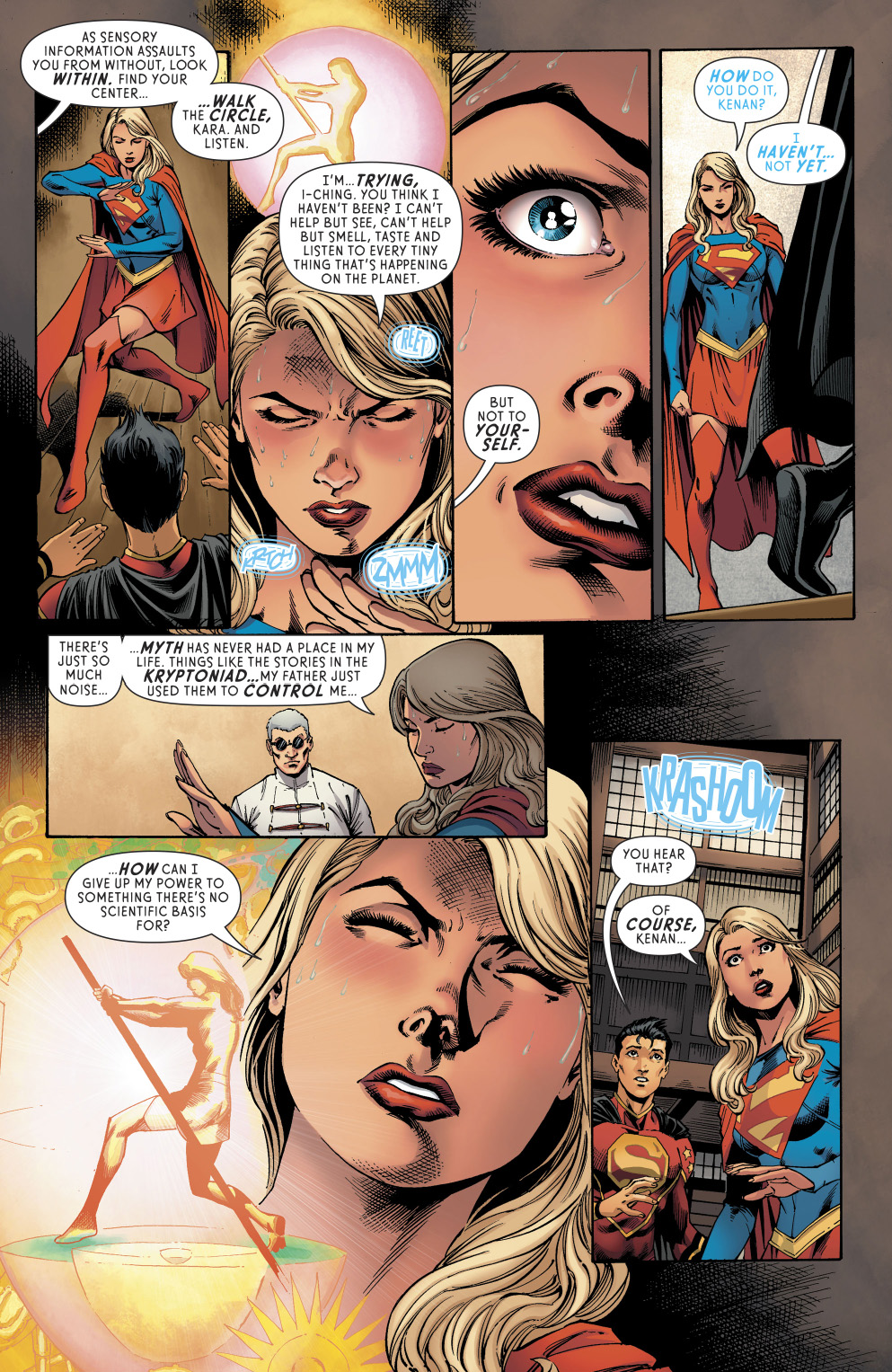 Supergirl Trains Under Master I-Ching 