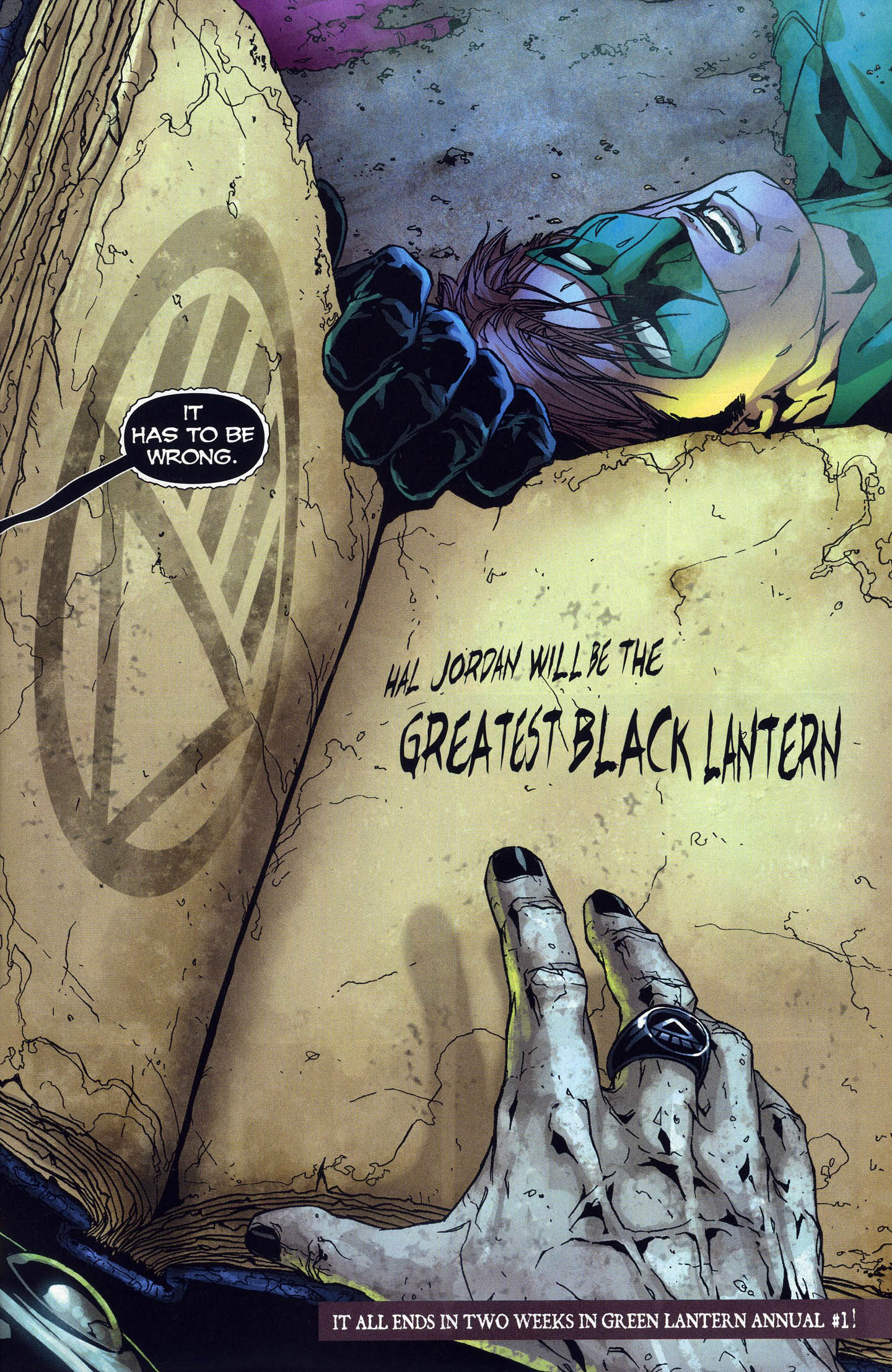 The Book Of The Black's Prophecy On Hal Jordan 