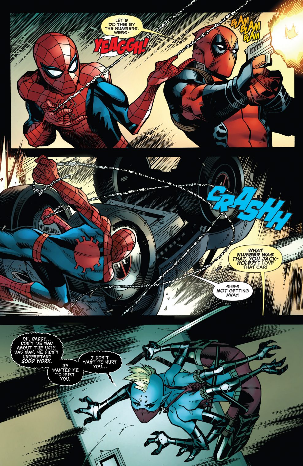 Spider-Man And Deadpool VS Itsy Bitsy 