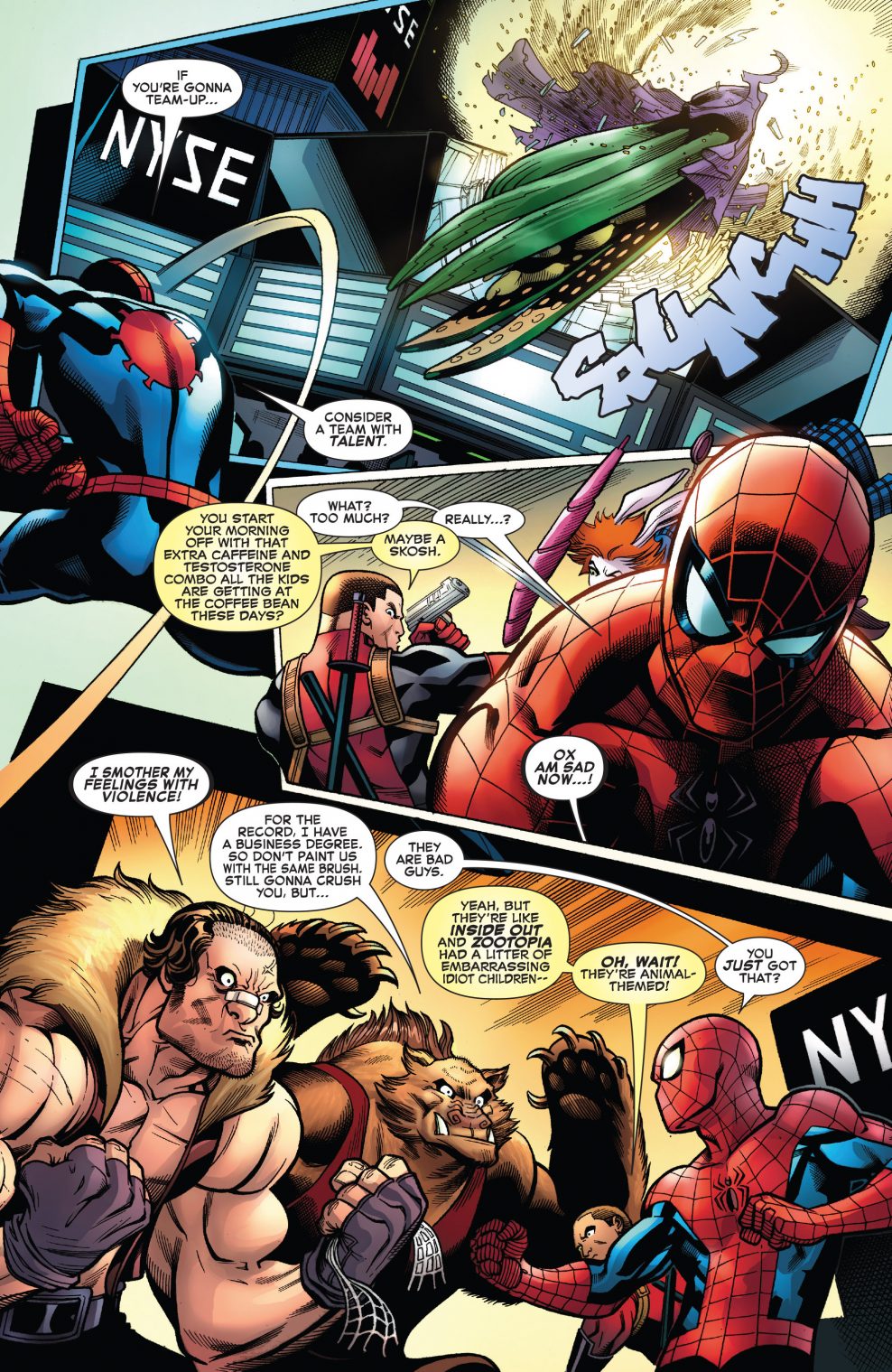 Spider-Man And Deadpool VS The Hateful Hexad