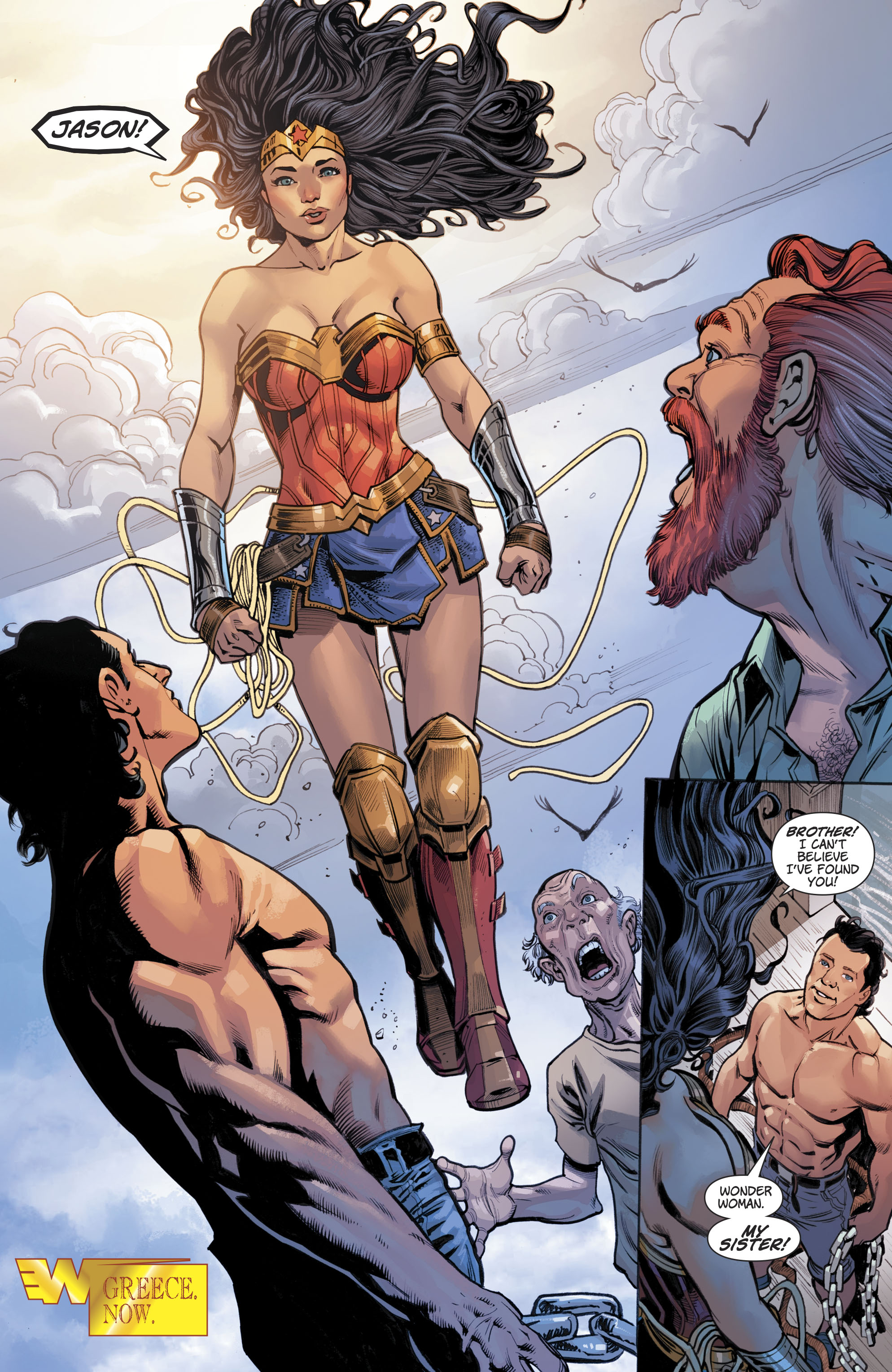 Wonder Woman Meets Her Twin Brother Jason (Rebirth) 