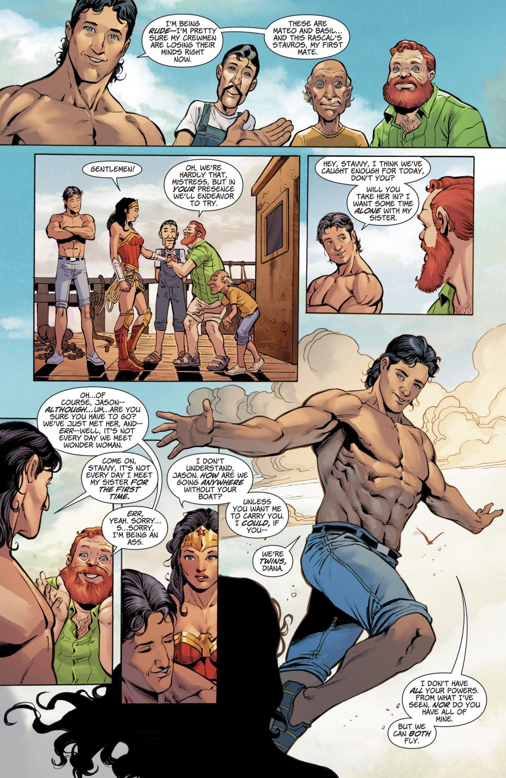 Wonder Woman Meets Her Twin Brother Jason (Rebirth)