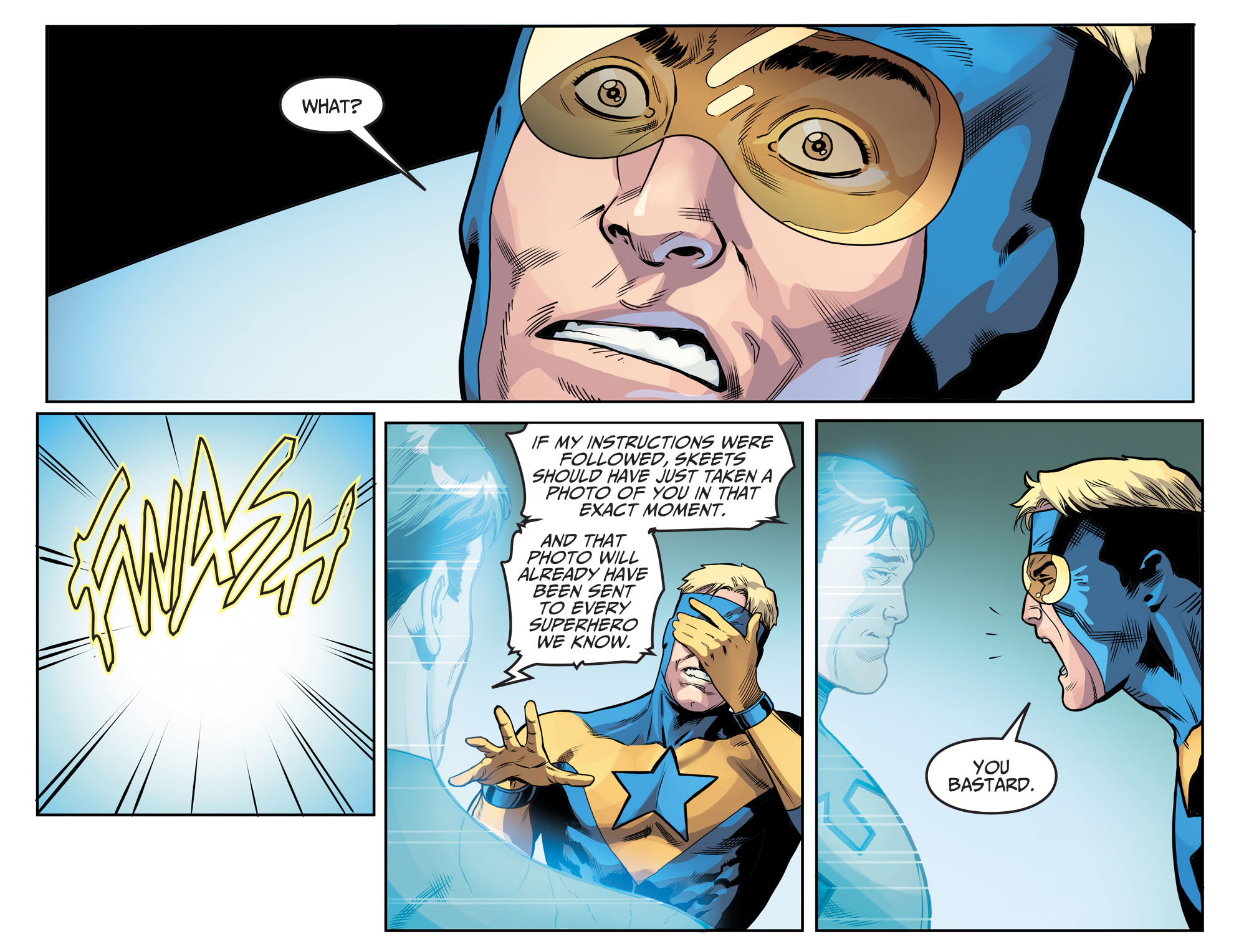 Blue Beetle Leaves His Fortune To Booster Gold (Injustice II